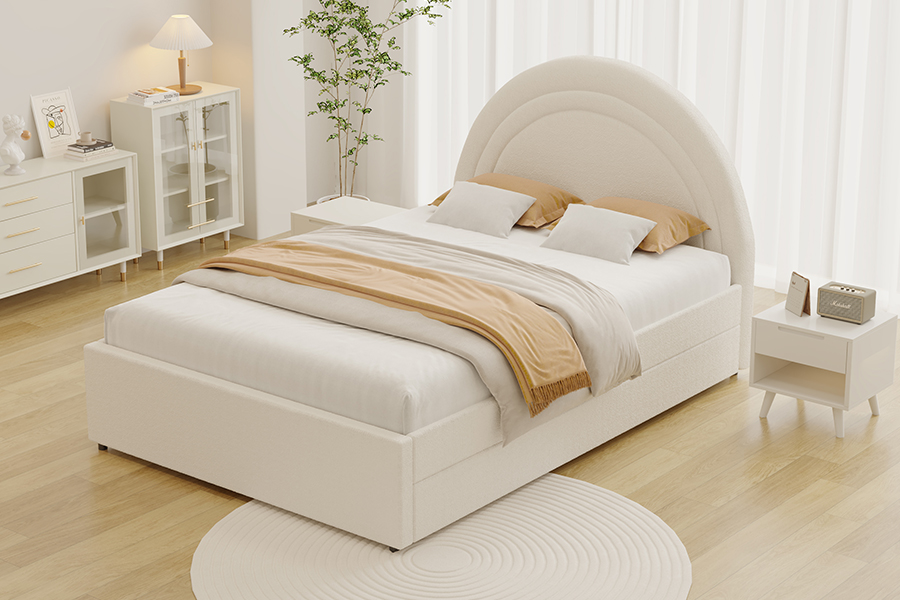 4542 Trundle Bunk Polstret buet oppbevaringsseng ramme