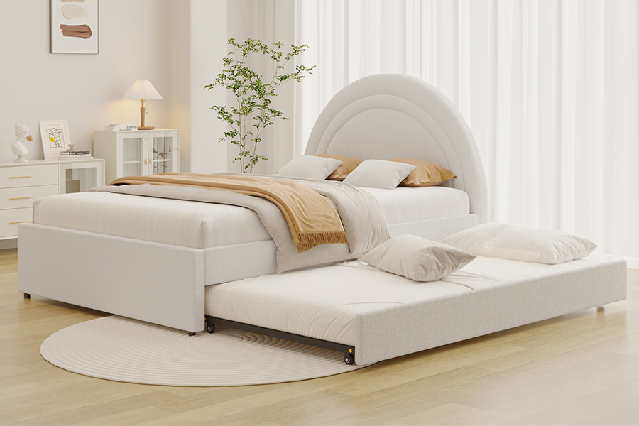 4542 Trundle Bunk Polstret buet oppbevaringsseng ramme