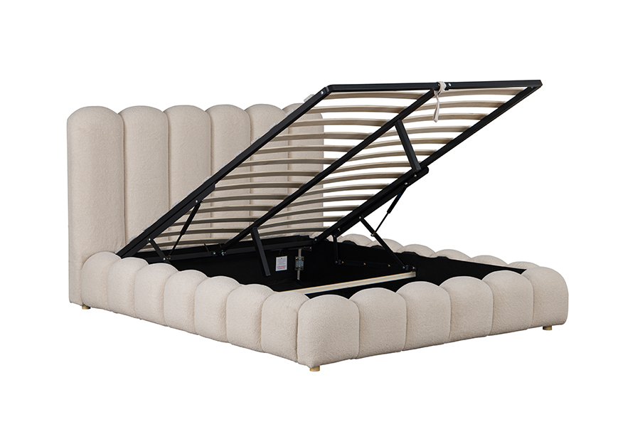4878G Skuffer Oppbevaring kronbladformet 3D myk polstring Sengeramme