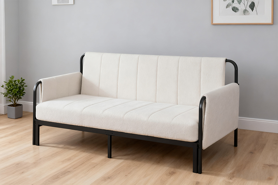 4712 Trundle Lammeull Stoff Sovesofa