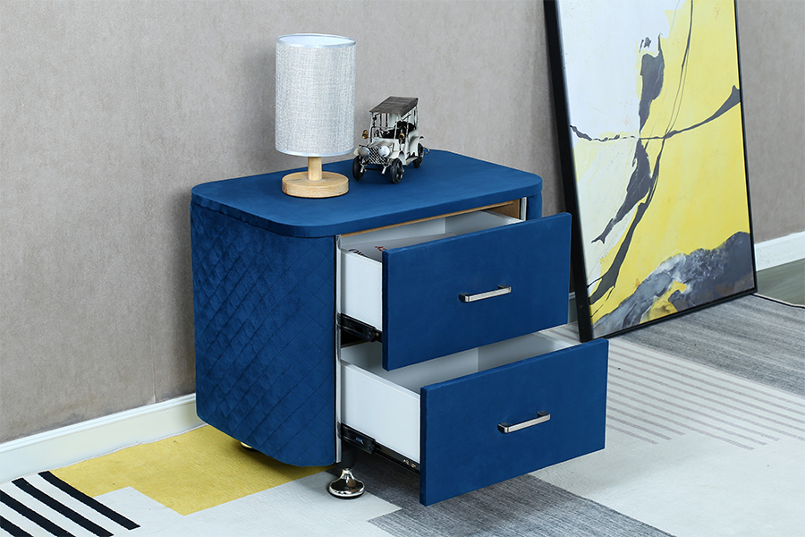 WSS954 Diamond Velvet Nattbord/ Sengebord