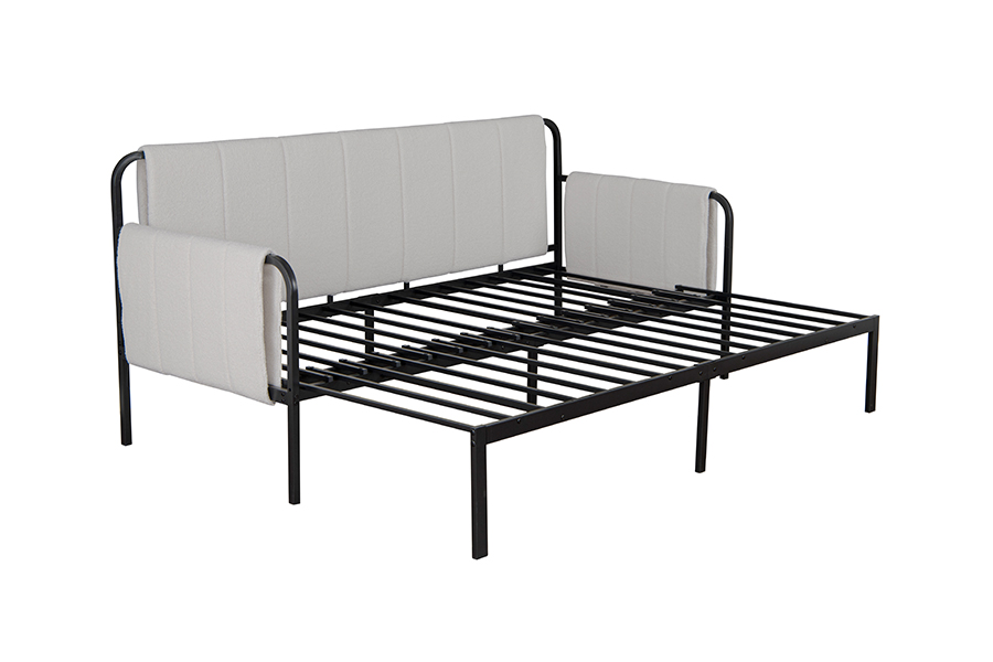 4712 Trundle Lammeull Stoff Sovesofa