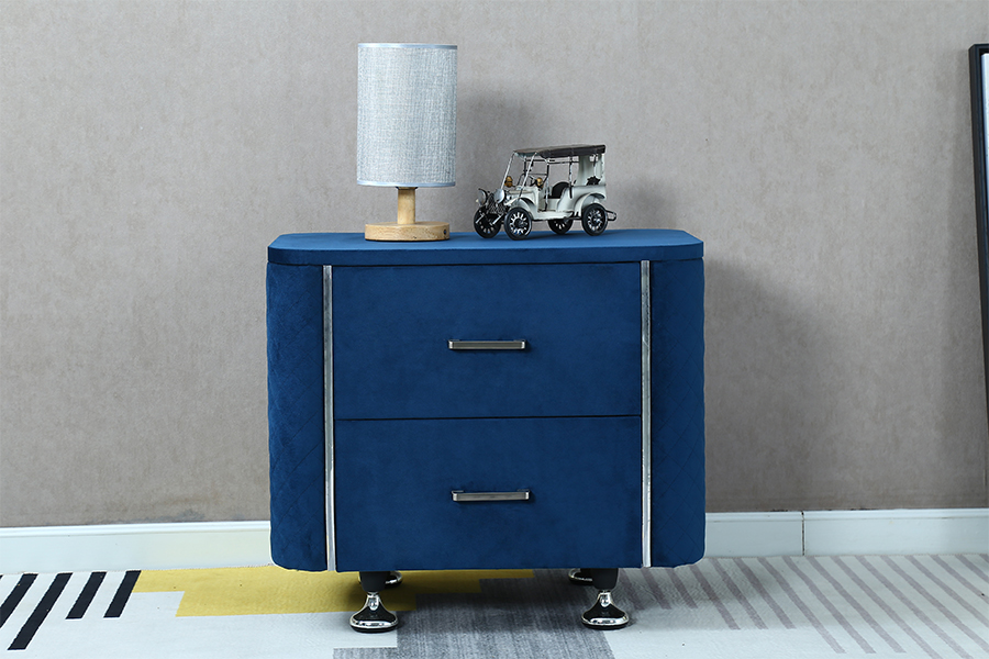 WSS954 Diamond Velvet Nattbord/ Sengebord