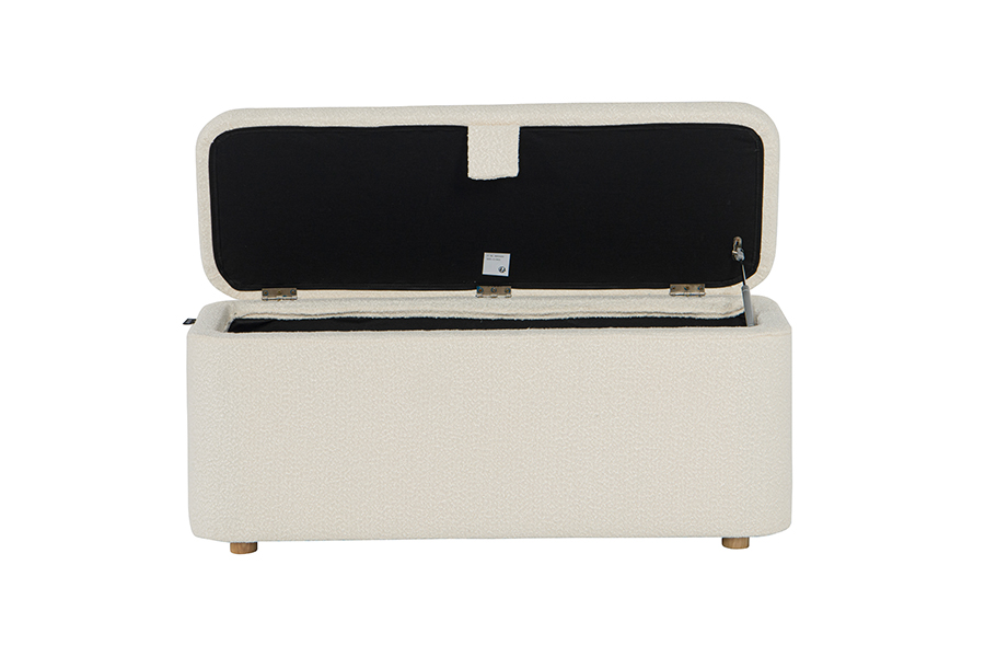 WSS977 Polstret ottomansk oppbevaringsboks av lammefleece