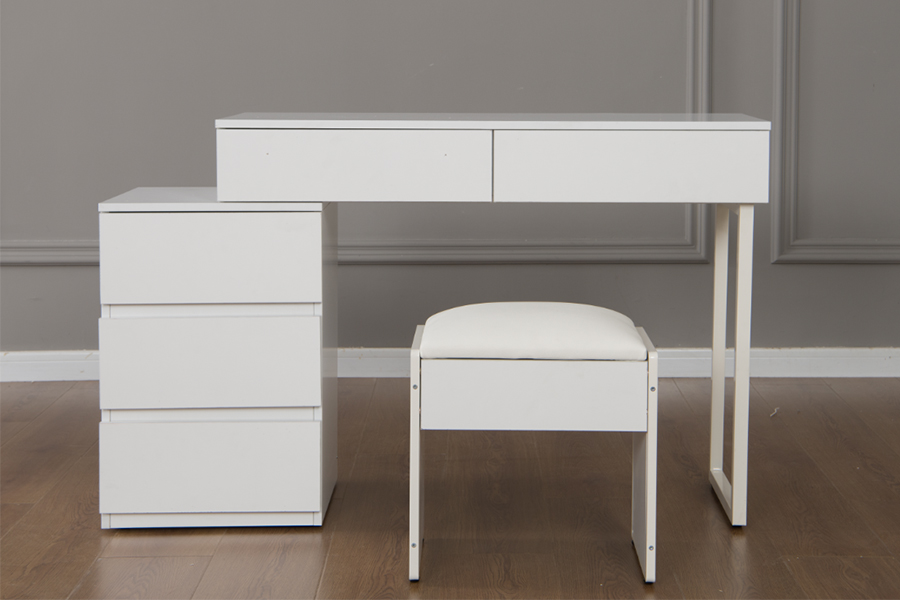 WSS992 Minimalistisk Pure White sminkebord