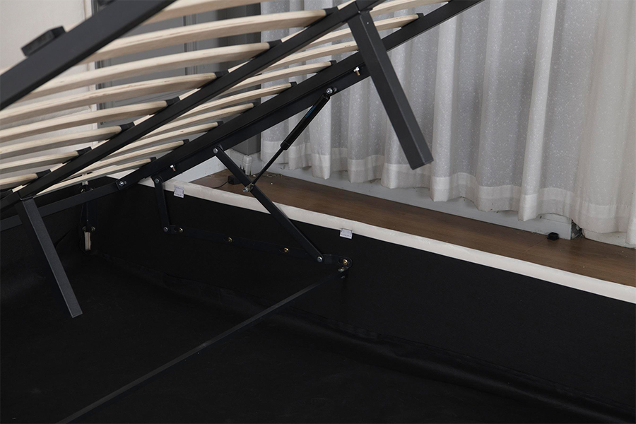 5032-1G buet hodegjerde i tre LED-polstret sengeramme