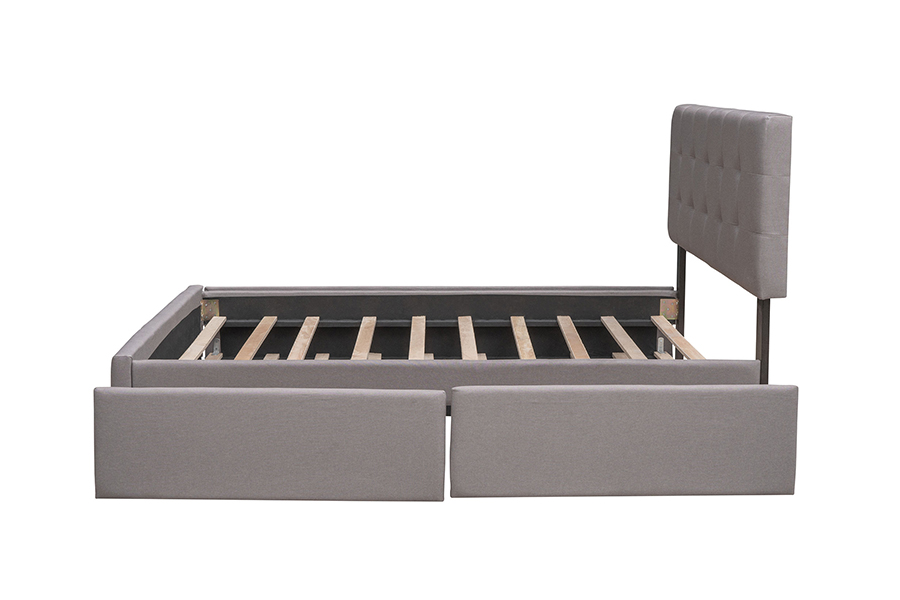 N15 Justerbar dobbel holdbarhet Trundle Bunk Polstret sengeramme