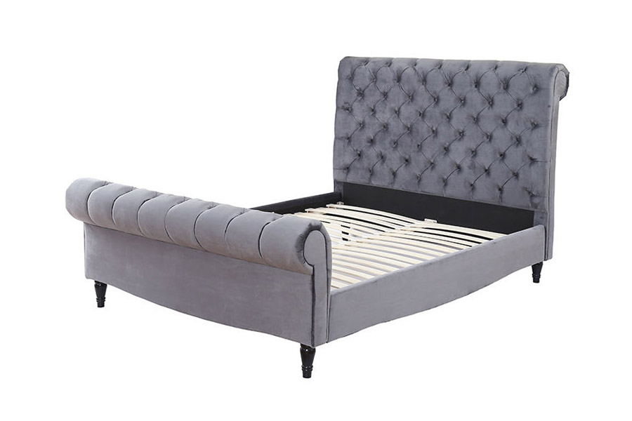 1393 Luxury High Headboard Sledeseng Polstret seng