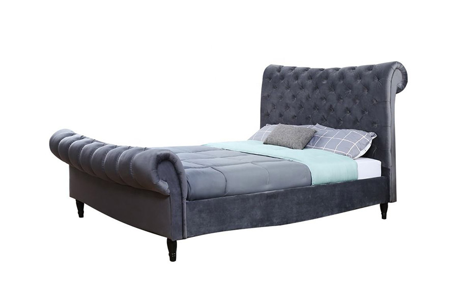 1393 Luxury High Headboard Sledeseng Polstret seng