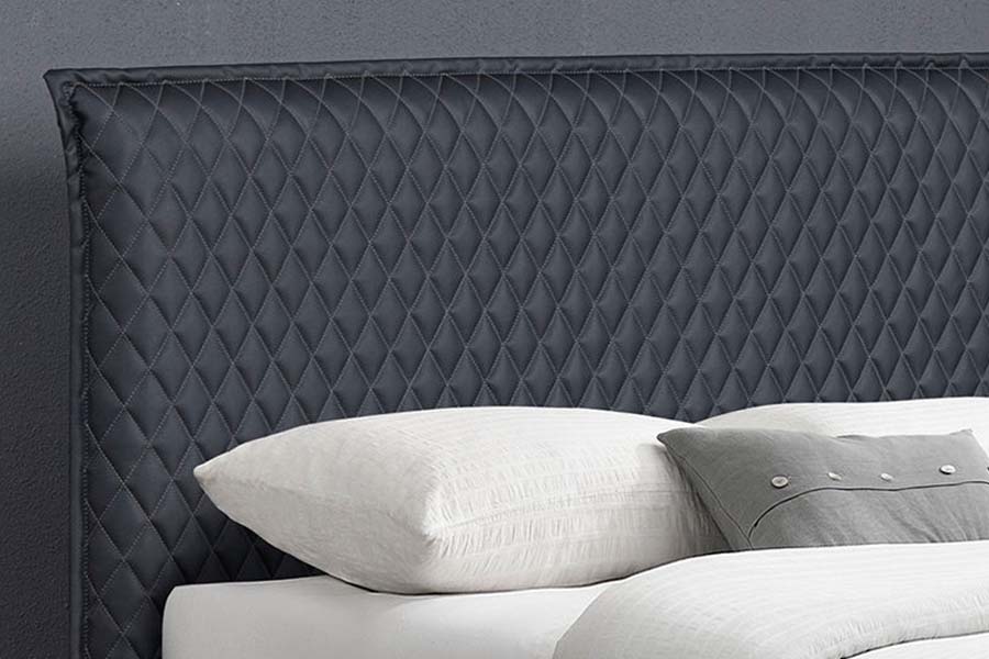 1664 Leather Bett Bed Modern Style Polstret Bed