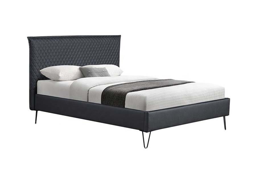 1664 Leather Bett Bed Modern Style Polstret Bed