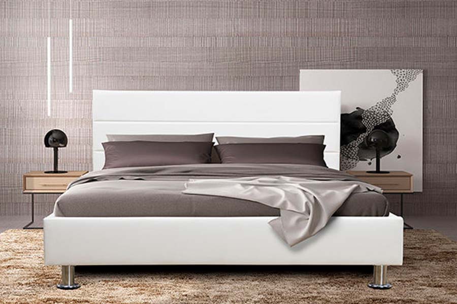 1639 Square Block Headboard Panel Polstret seng