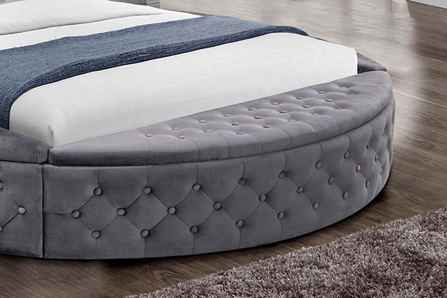 1611 Modern Luxury Polstret Tuftet Seng Polstret Seng