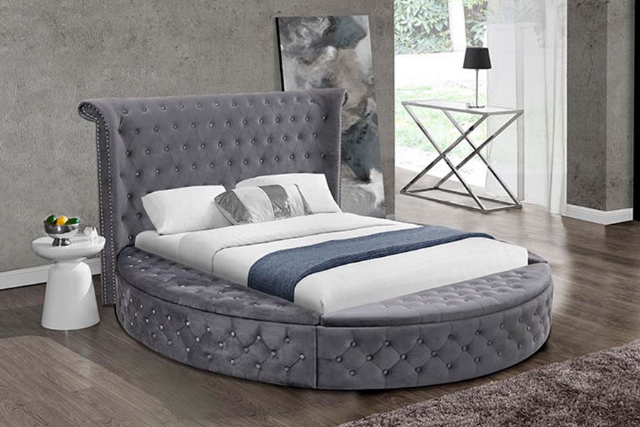 1611 Modern Luxury Polstret Tuftet Seng Polstret Seng