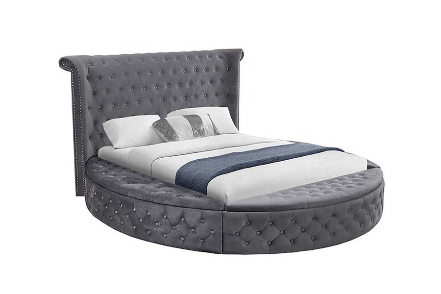 1611 Modern Luxury Polstret Tuftet Seng Polstret Seng