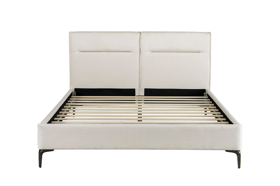 4266 Zip-hodegavl Lin Beige Polstret Seng