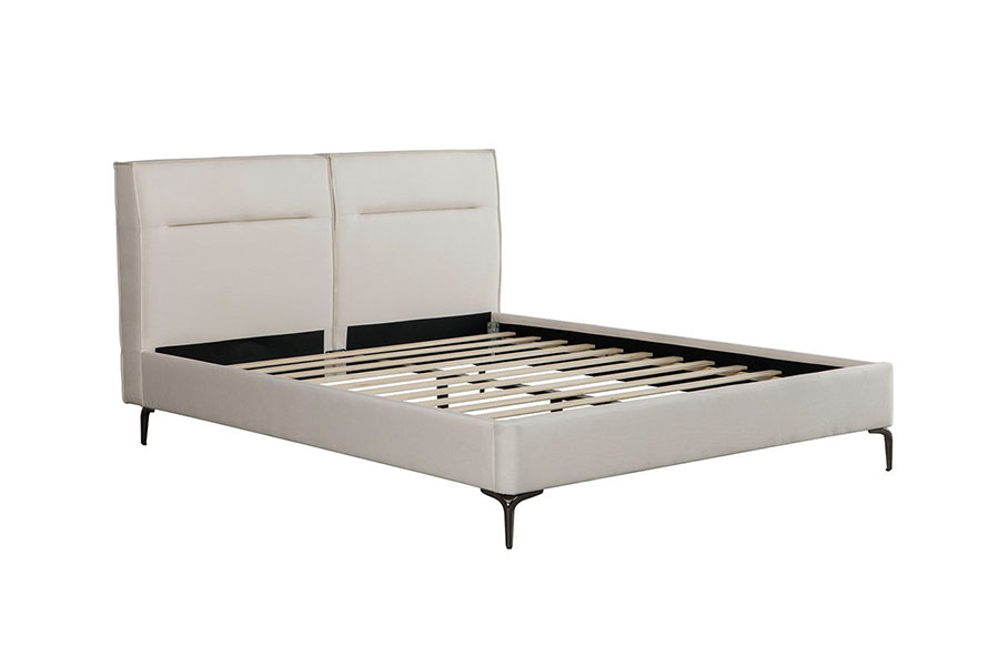 4266 Zip-hodegavl Lin Beige Polstret Seng