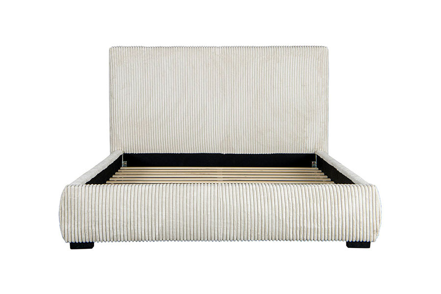 4256 Corduroy Kort hodegavl Polstret seng