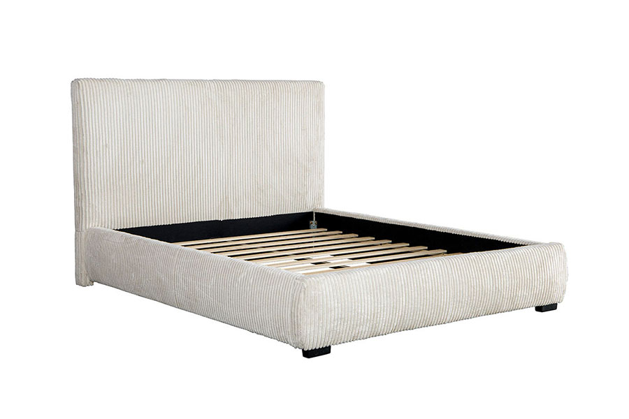 4256 Corduroy Kort hodegavl Polstret seng
