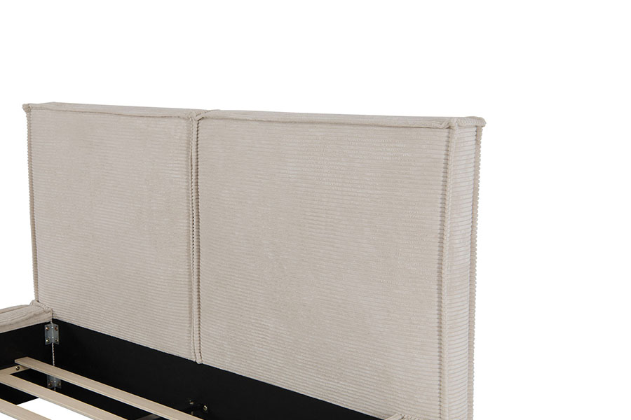 4213 Corduroy Stoff Tofu-Design Polstret Seng
