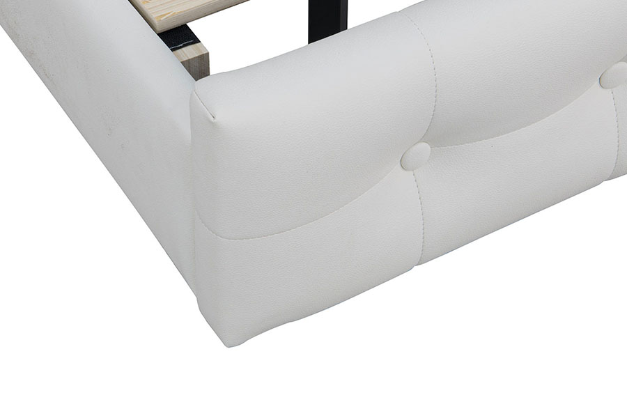 4209 King-Size justerbar LED-polstret sengeramme