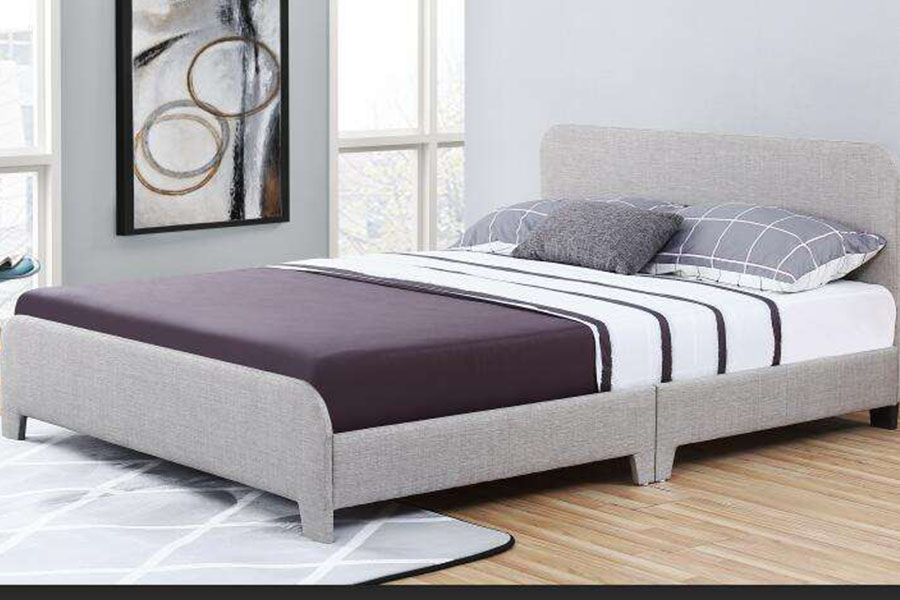1142-3 Moderne Linstoff One-Box Pakke Polstret Seng