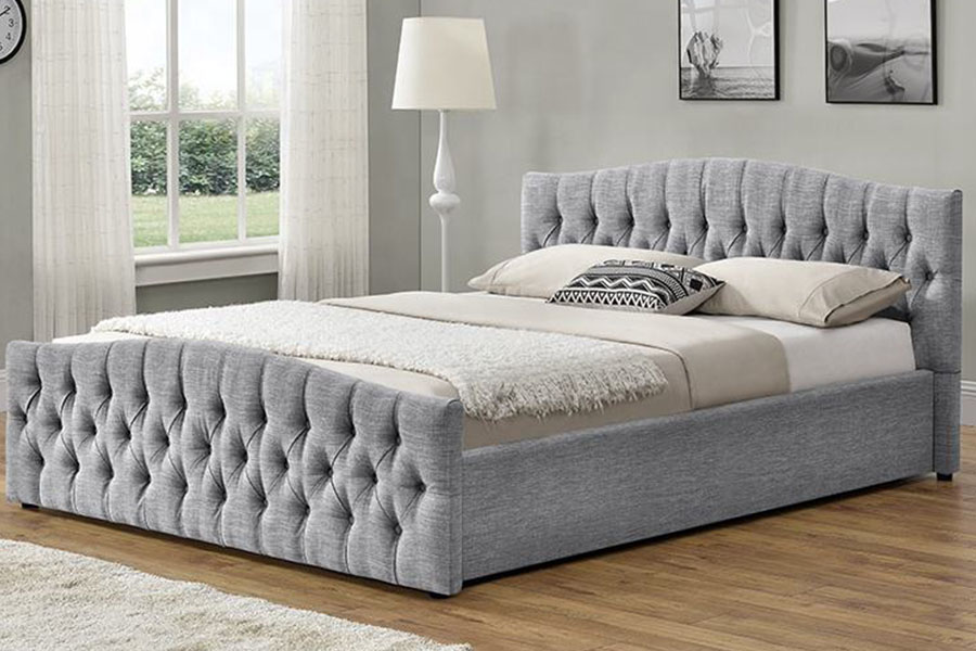 1173G Linstoff Gass Heis Ottoman Soft Panel Oppbevaringsseng