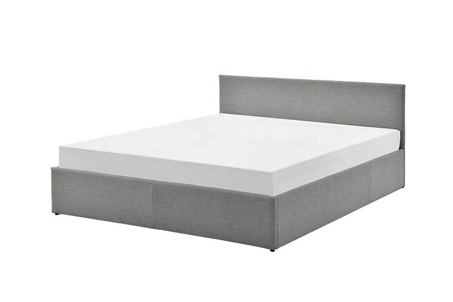 1166G King Ottoman Gass Lift PU Velvet Oppbevaringsseng ramme
