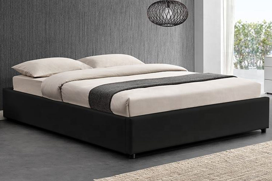 1155G moderne kunstskinn Hotel Gas Heis Oppbevaring Sengeramme